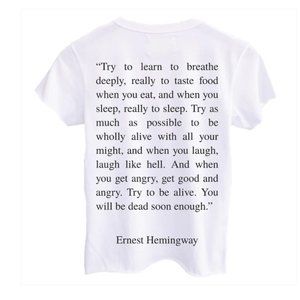 NEW! ALSO, FREEDOM  Hemingway, Baby Girl Tee - Size Large